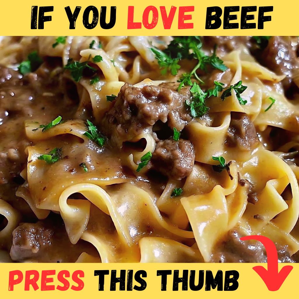 Quotidian Recipes Facebook ad: French Onion Beef and Noodles
