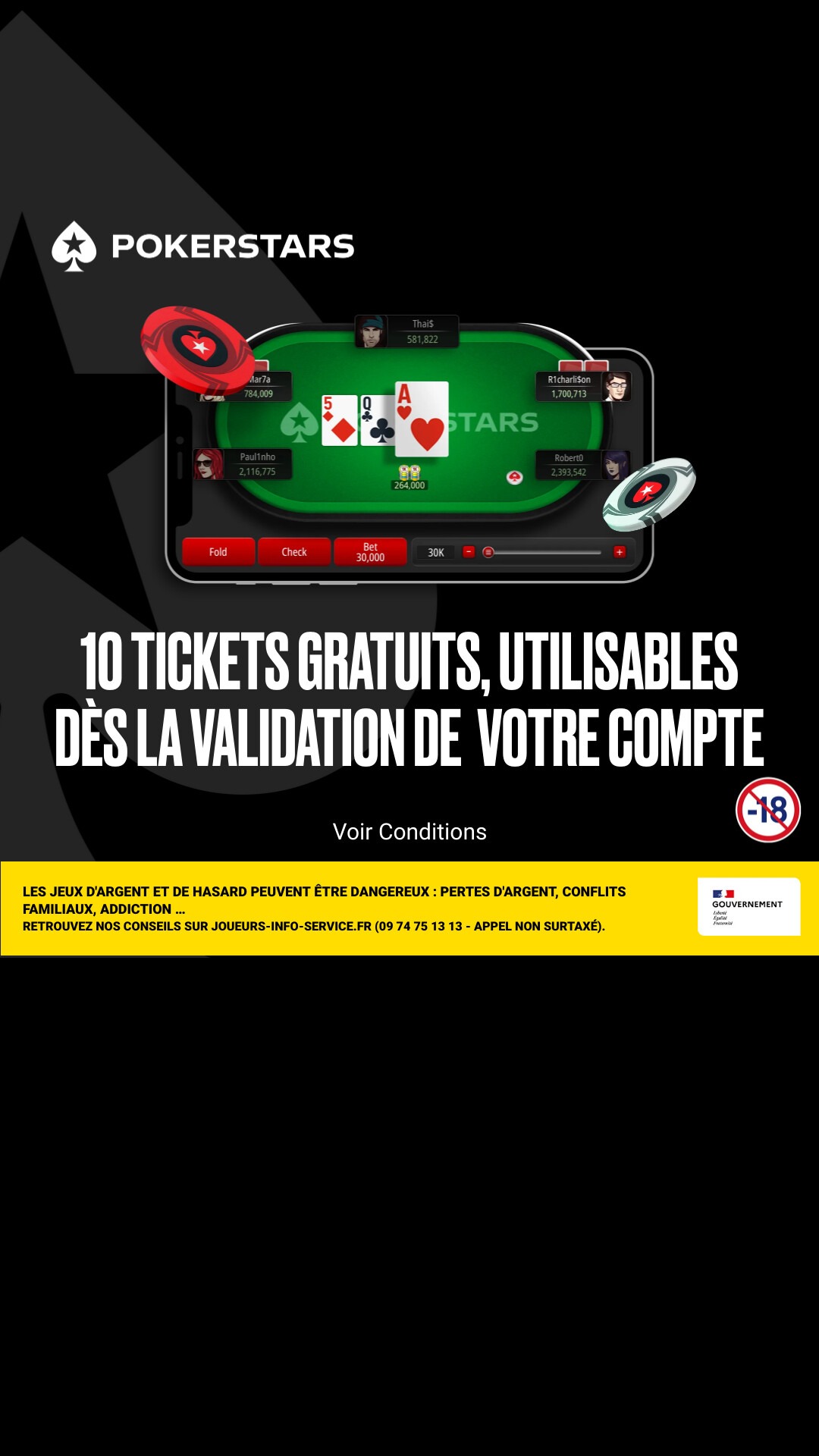 PokerStars Facebook ad