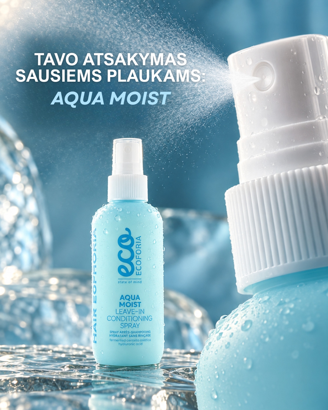 Ecoforia Lietuva Facebook ad: ECO ECOFORIA AQUA MOIST nenuplaunamas drėkinamasis plaukų…