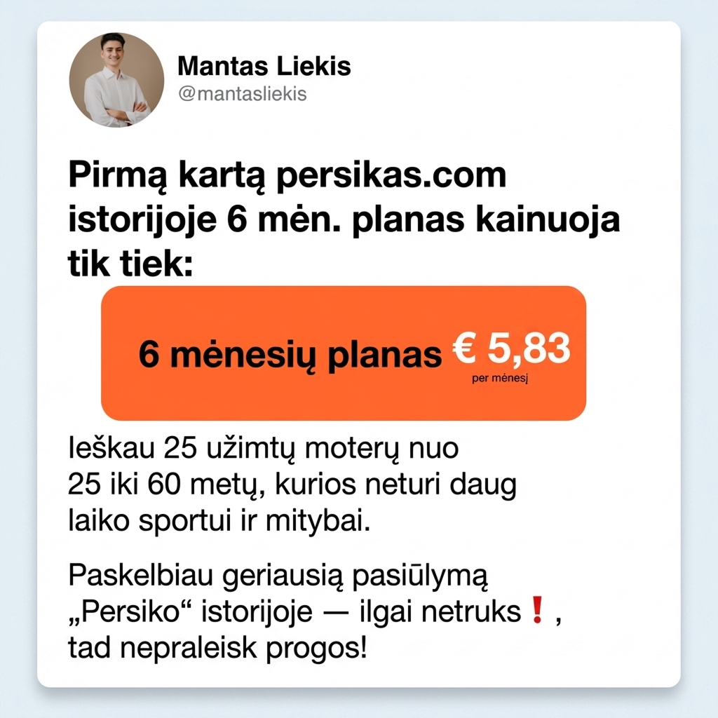 Mantas Liekis Facebook ad