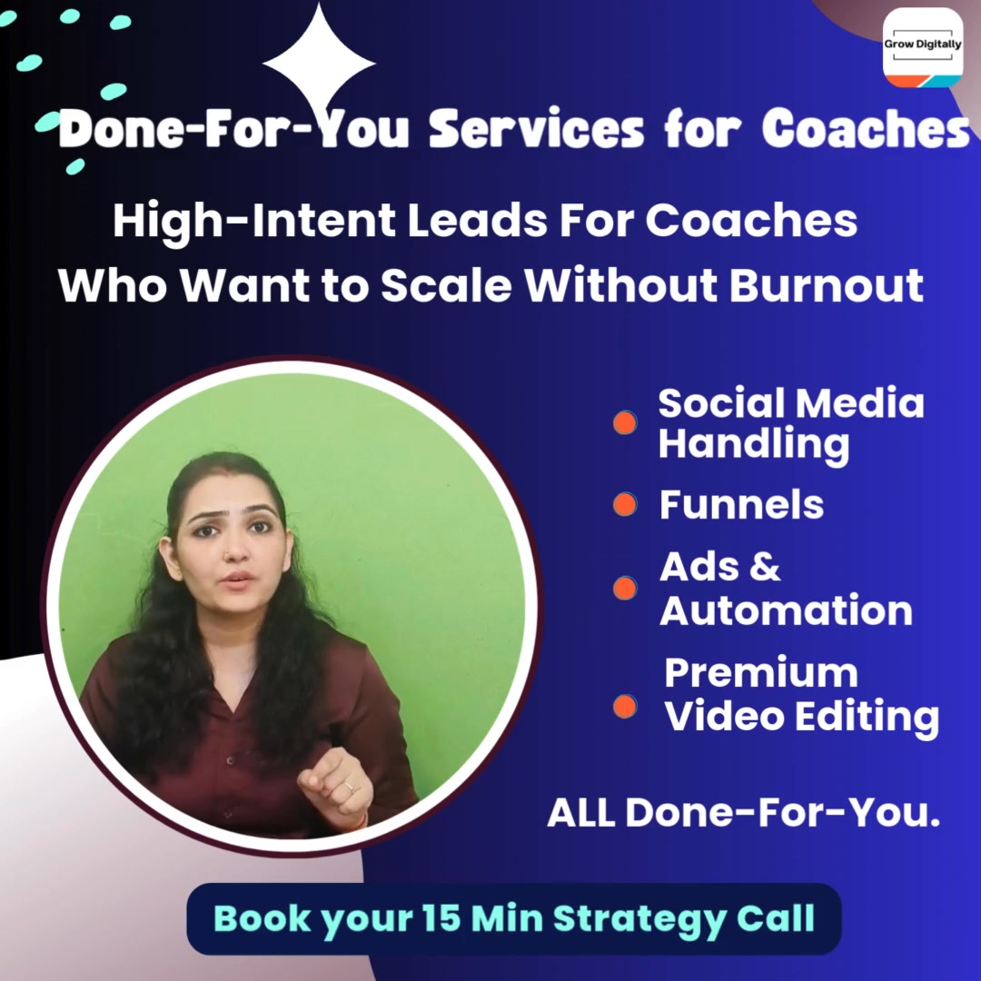 Grow Digitally Facebook ad: Scale Without Burnout