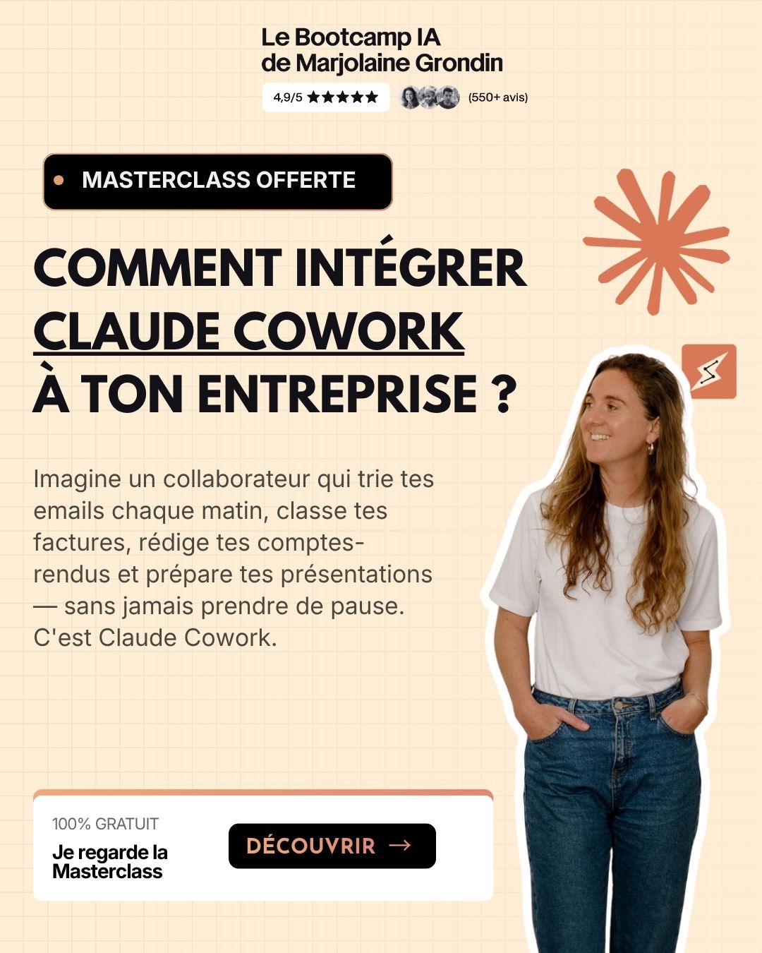 Marjolaine Grondin Facebook ad