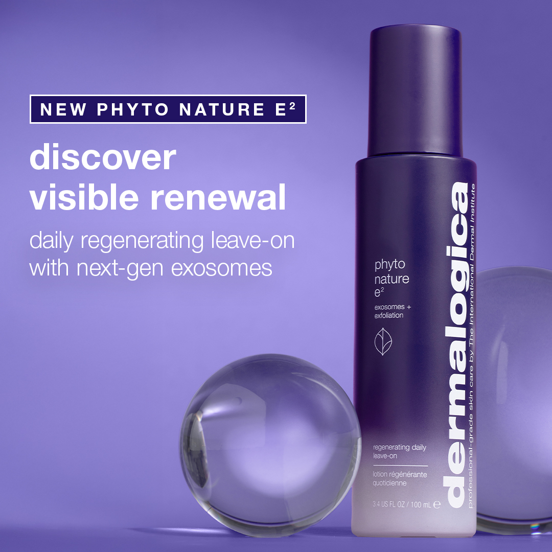Dermalogica Facebook ad: Discover NEW Phyto Nature E2 regenerating daily leave-on.