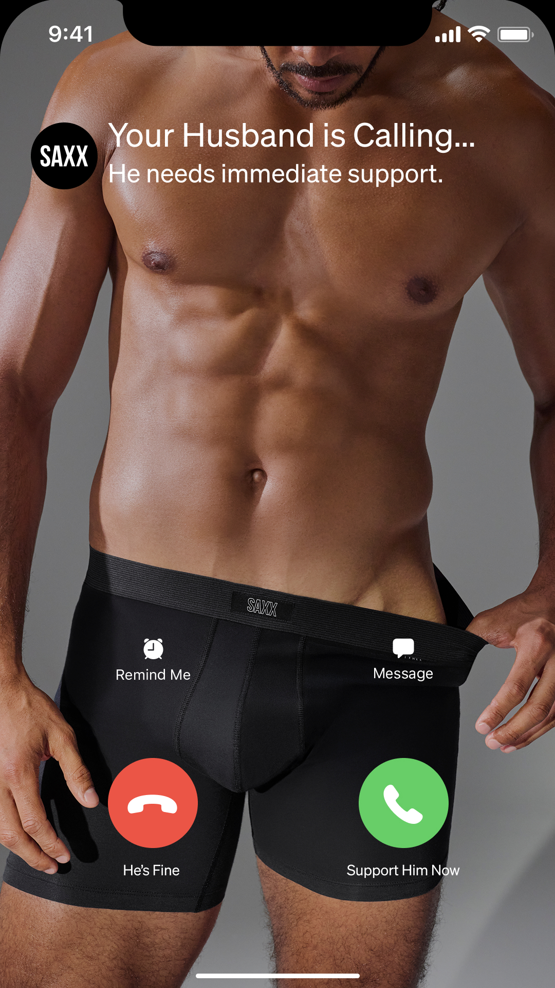 SAXX Underwear Facebook ad: The best upgrade isn't always the most obvious.