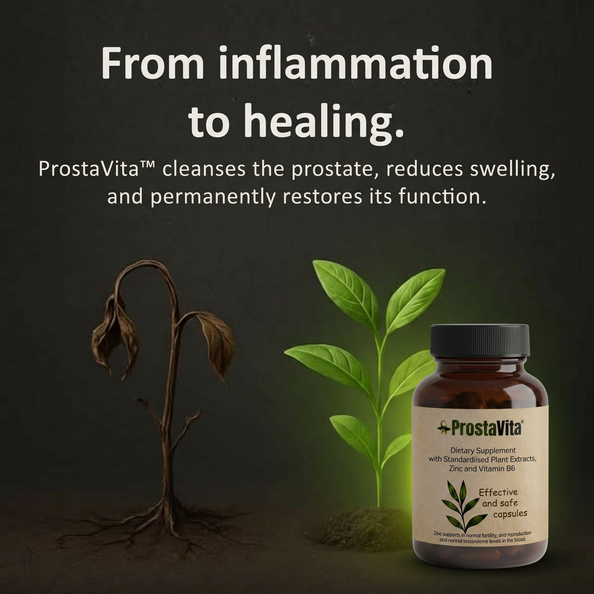 Vital Living Australia Facebook ad: Reduces Prostate Swelling by 95% in 5 Days!