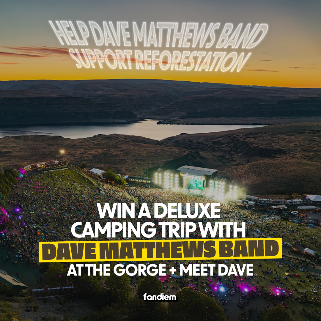 Dave Matthews Band Facebook ad: Meet Dave at The Gorge