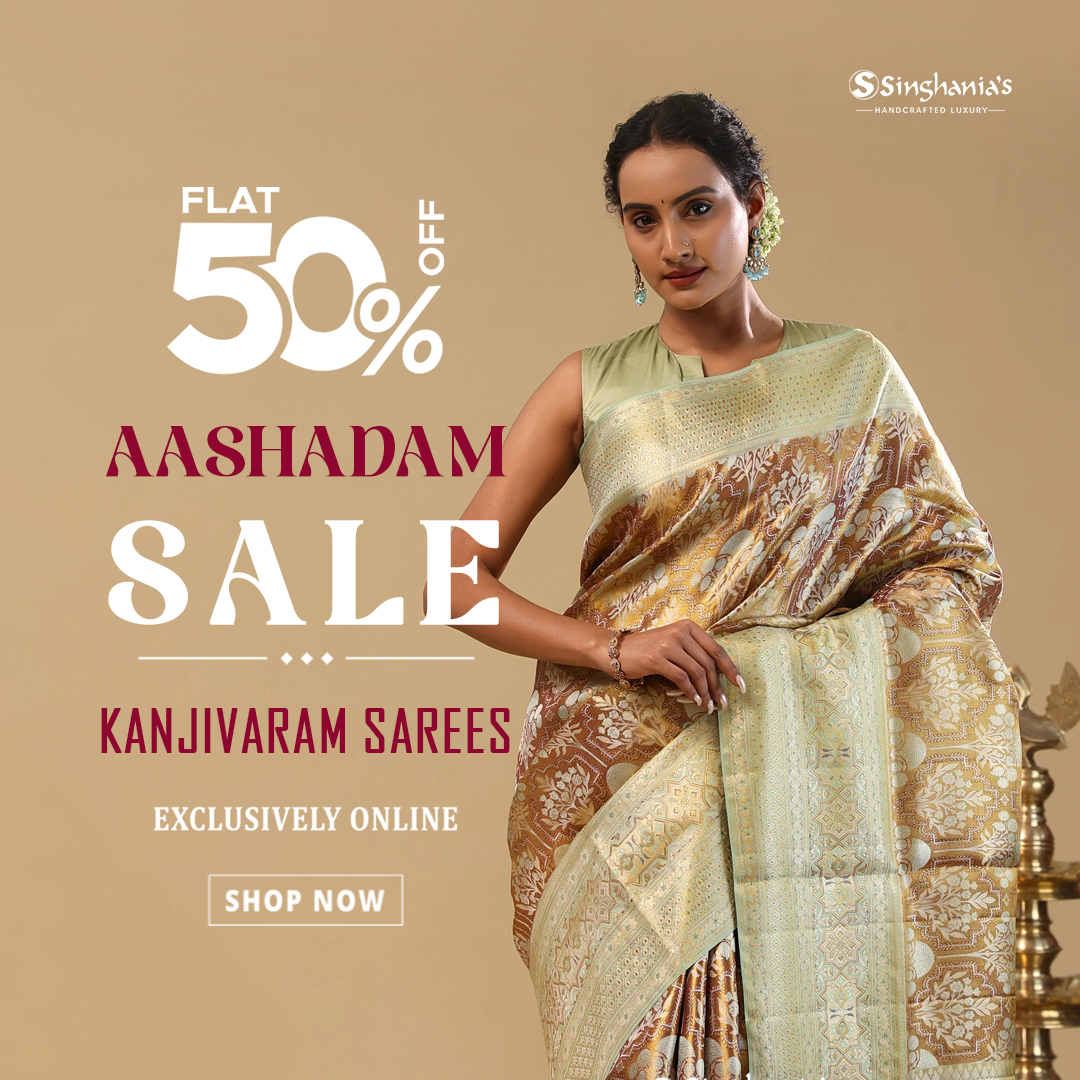 Singhania's Facebook ad: Discover authentic Kanjivaram silk sarees crafted for…