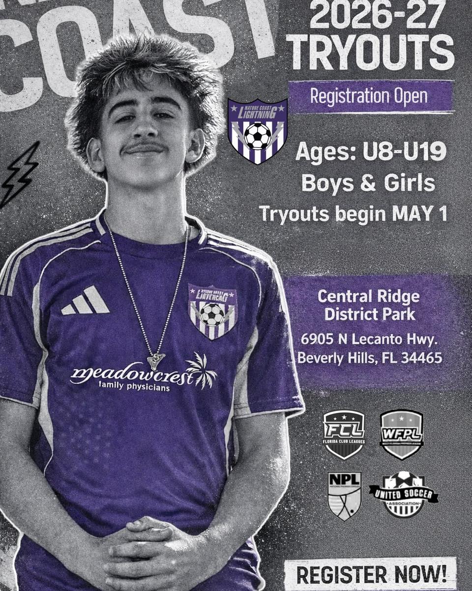 Nature Coast Soccer Facebook ad: Nature Coast Soccer Club - Youth Soccer Club in Citrus…