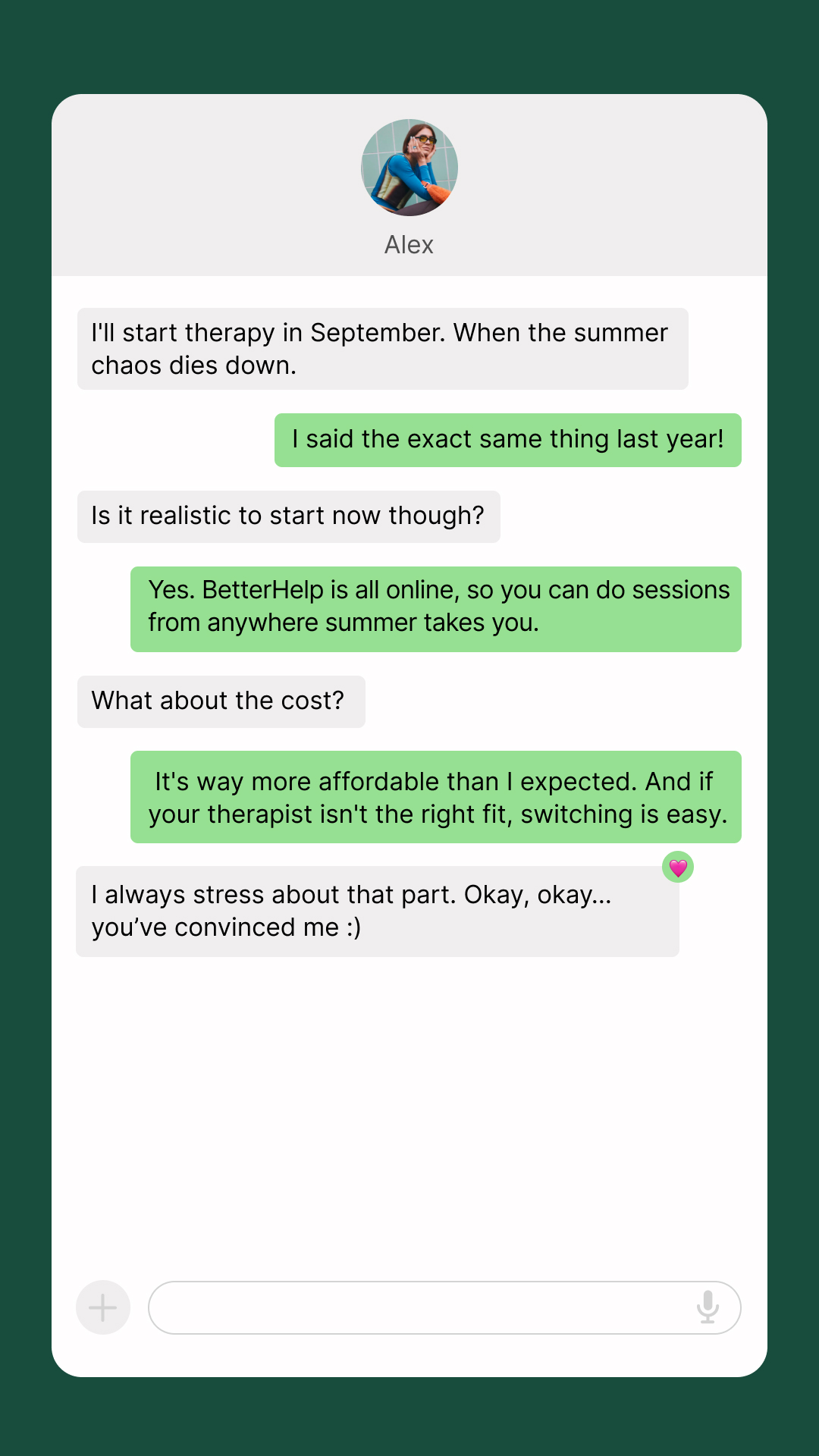 BetterHelp Facebook ad