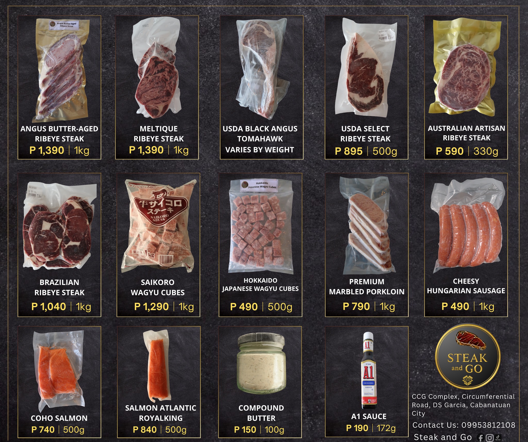 Steak and Go Facebook ad: ๐ฃ๐ฟ๐ถ๐ฐ๐ฒ ๐น๐ถ๐๐