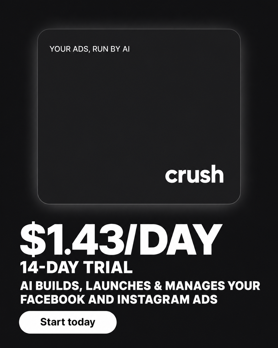 trycrush.ai Facebook ad