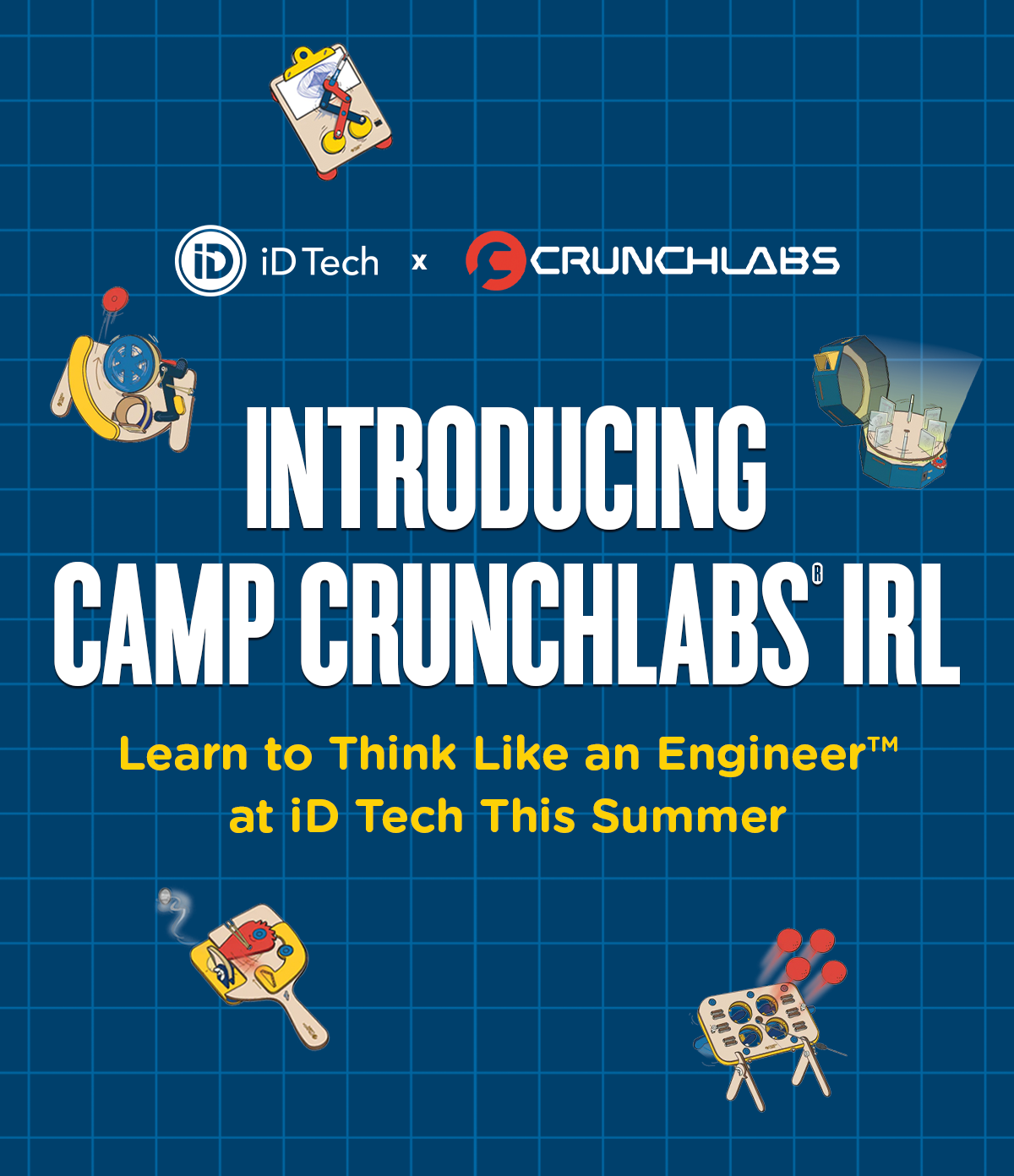 iD Tech Camps Facebook ad: Welcome to CrunchLabs x iD Tech