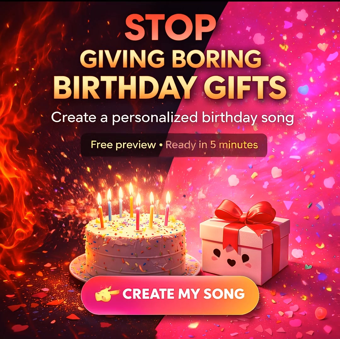 Gift A Song Facebook ad