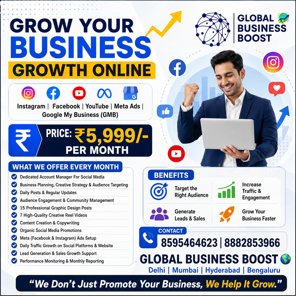 Global Business Boost Facebook ad: Social Media Marketing Package!