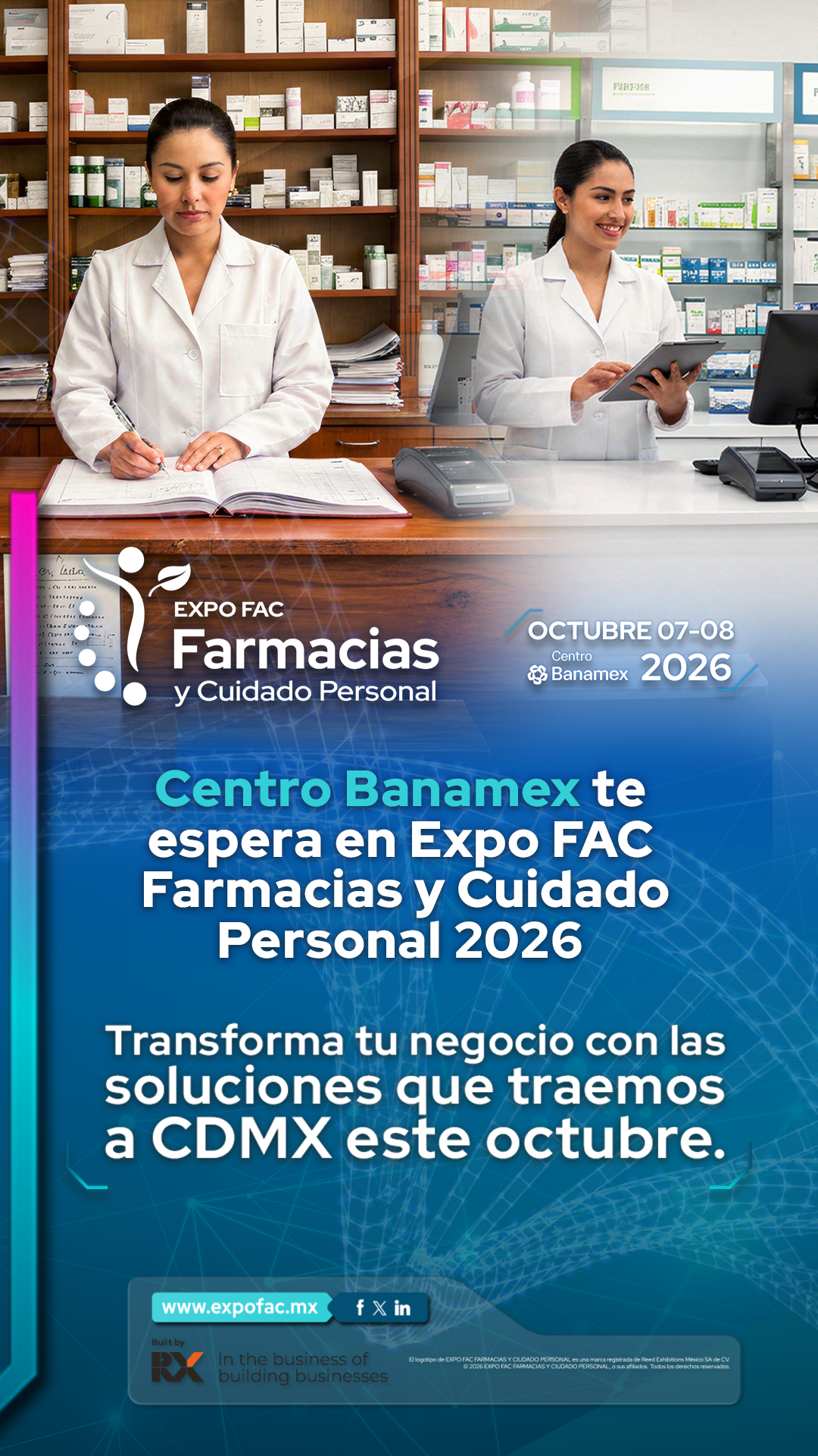 Expo Farmacias y Cuidado Personal Facebook ad from Mar 3, 2026