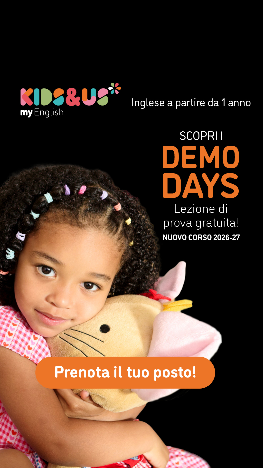 Kids&Us language school - Italia Facebook ad