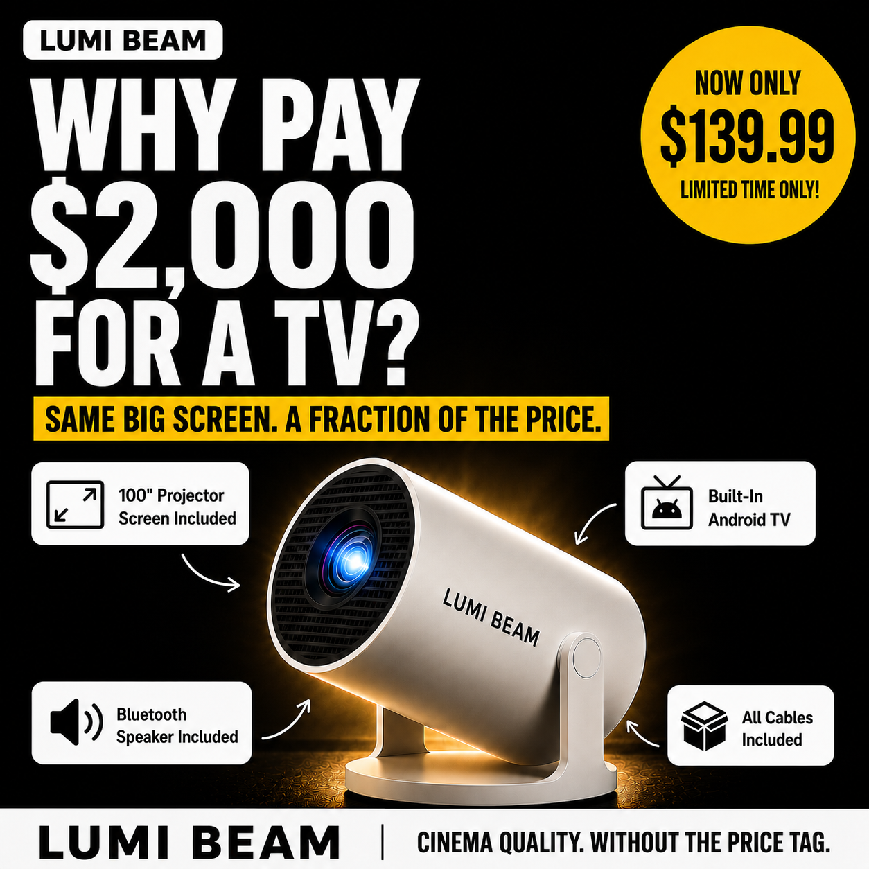 Lumi Beam Facebook ad