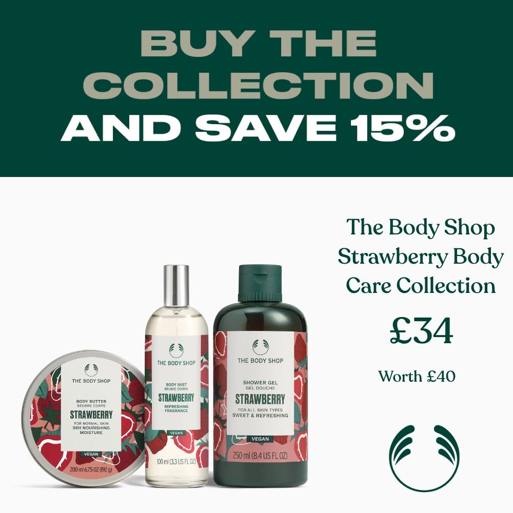 The Body Shop Facebook ad: Browse our selection of new haircare, skincare, bath…