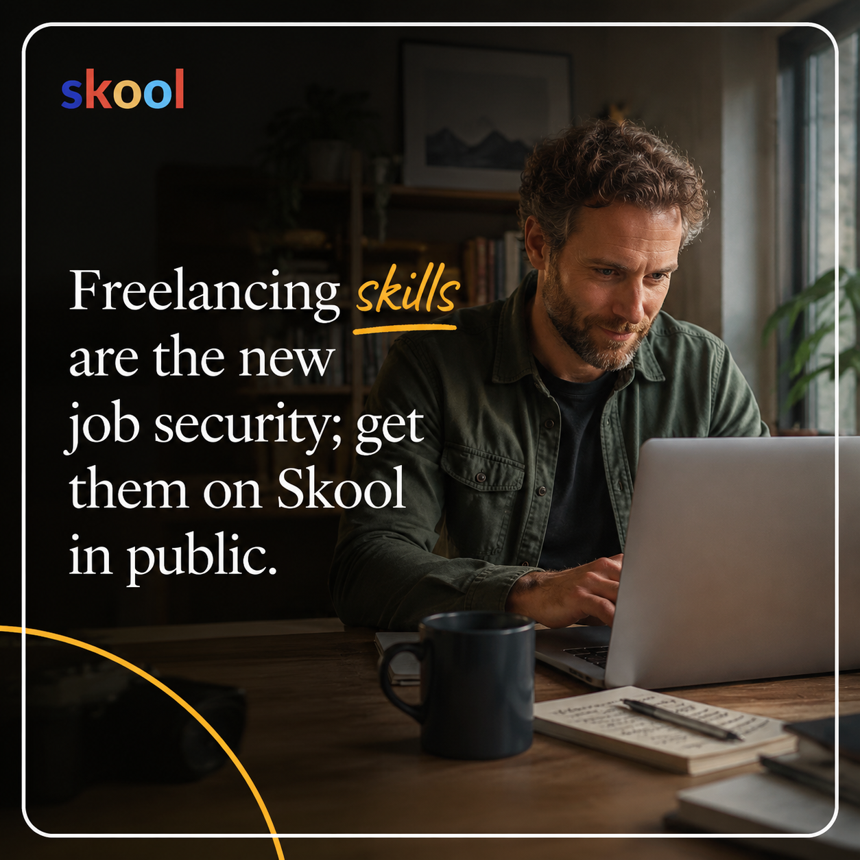 Skool Facebook ad