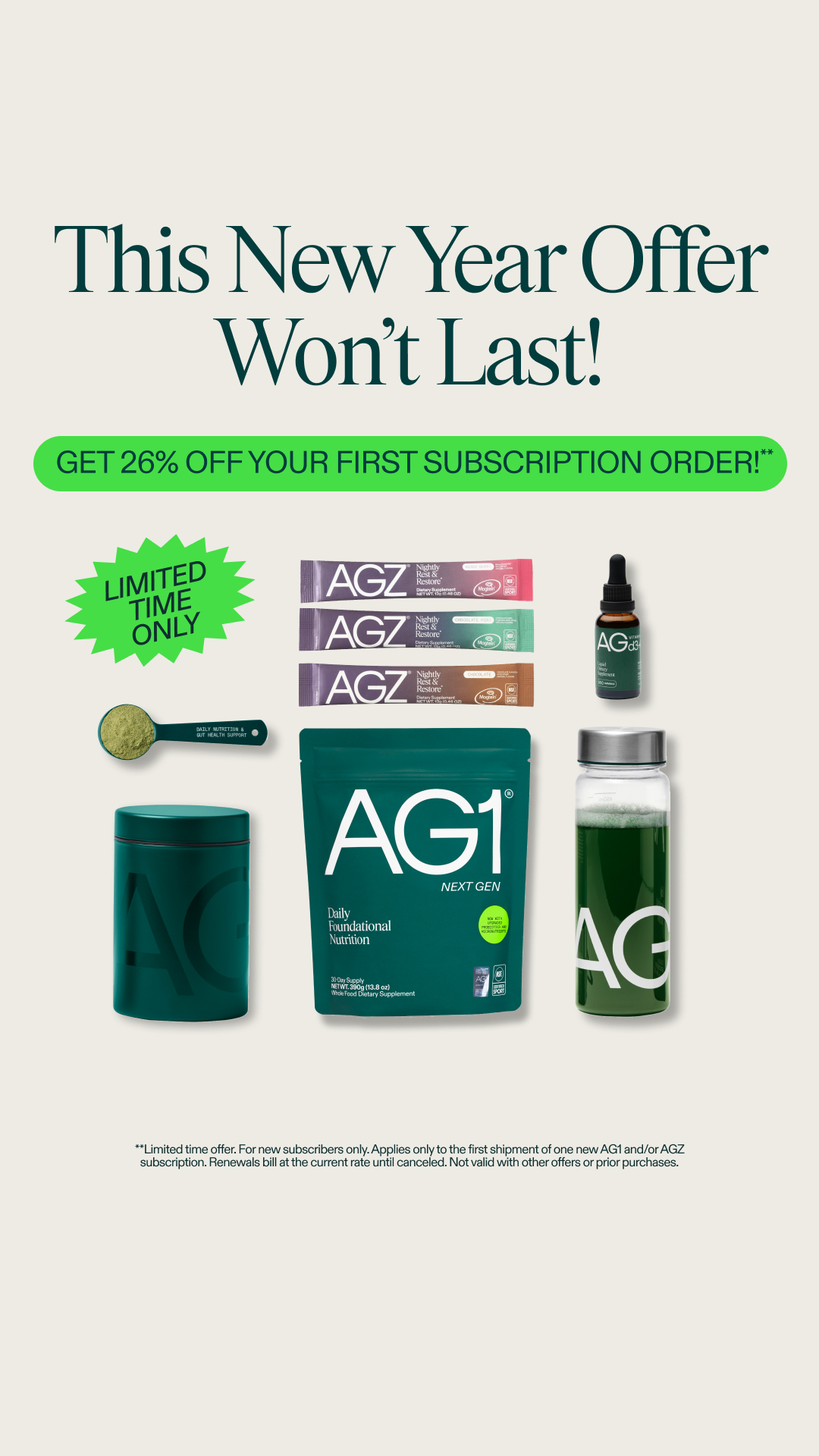 AG1 by Athletic Greens Facebook ad