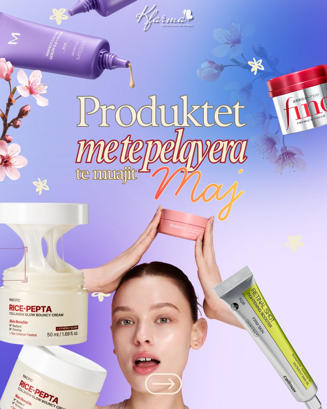 K-farma Facebook ad: Produktet me te preferuara te muajit Maj ne…