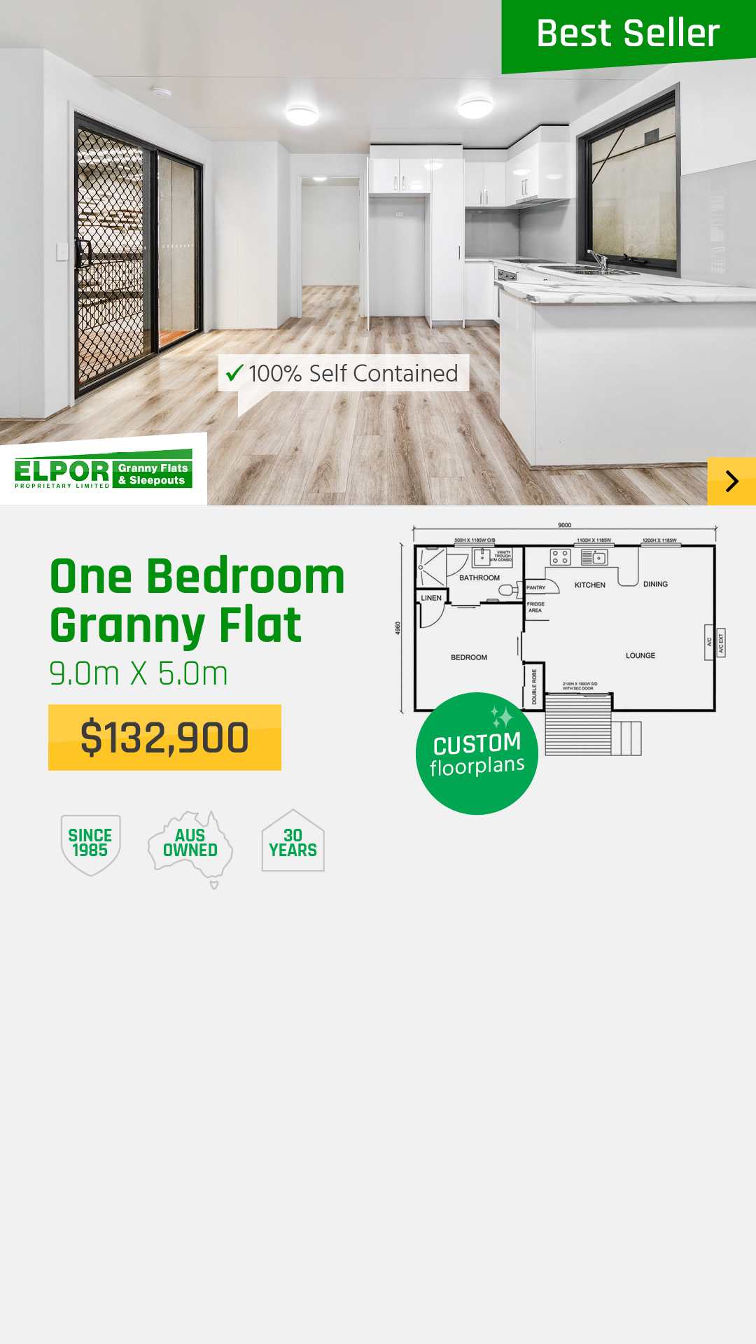 Elpor Granny Flats & Sleepouts Facebook ad