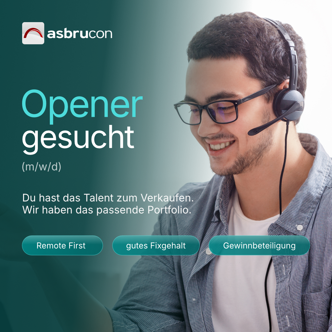 Asbrucon GmbH Facebook ad: Opener gesucht