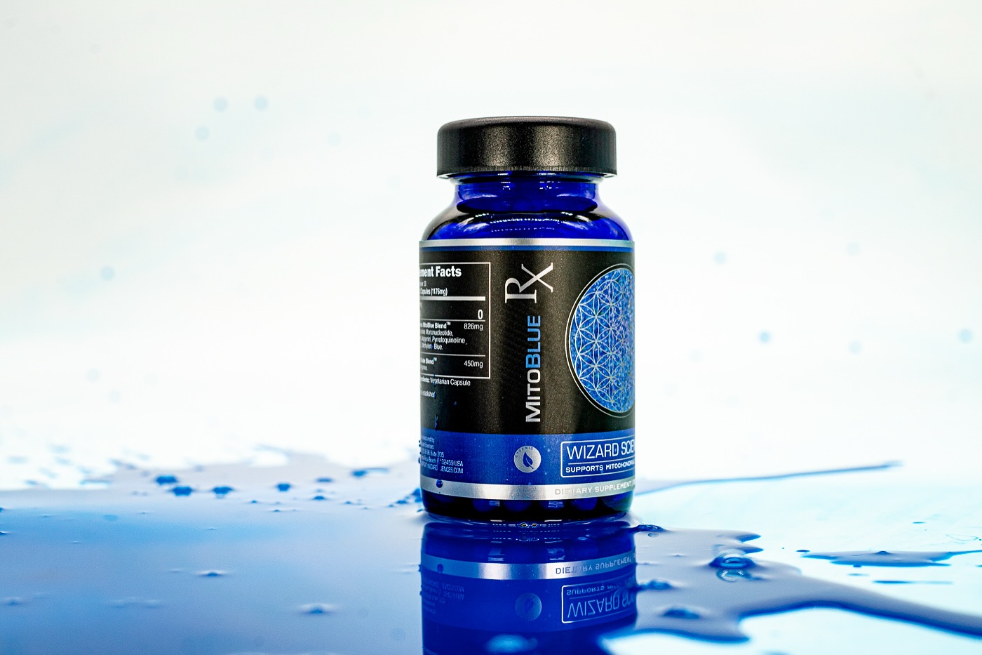 Wizard Sciences Facebook ad: MitoBlue RX