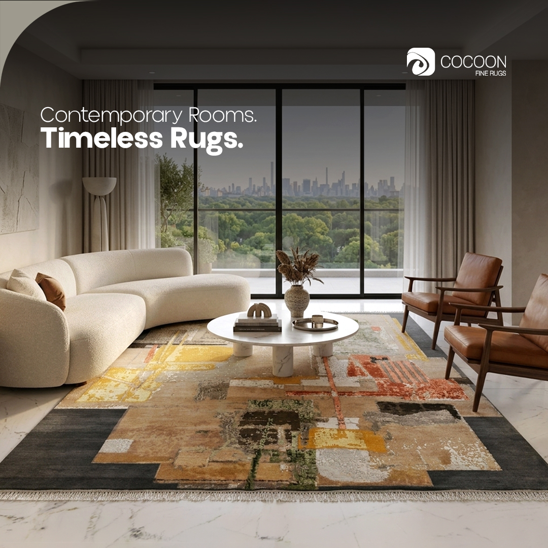 Cocoon Fine Rugs Facebook ad: Discover rugs that redefine contemporary living.