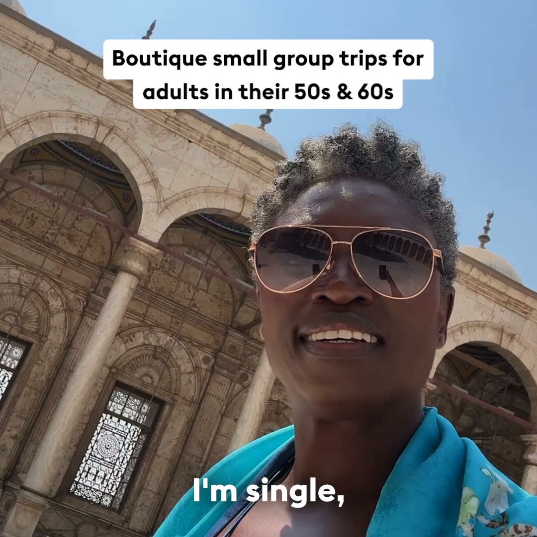 Flash Pack Facebook ad: Traveling solo in my 50s