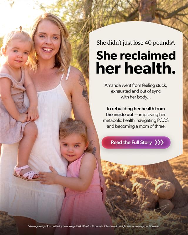 Trilivy Facebook ad: Feeling stuck, fatigued, or frustrated? Amanda’s story is…