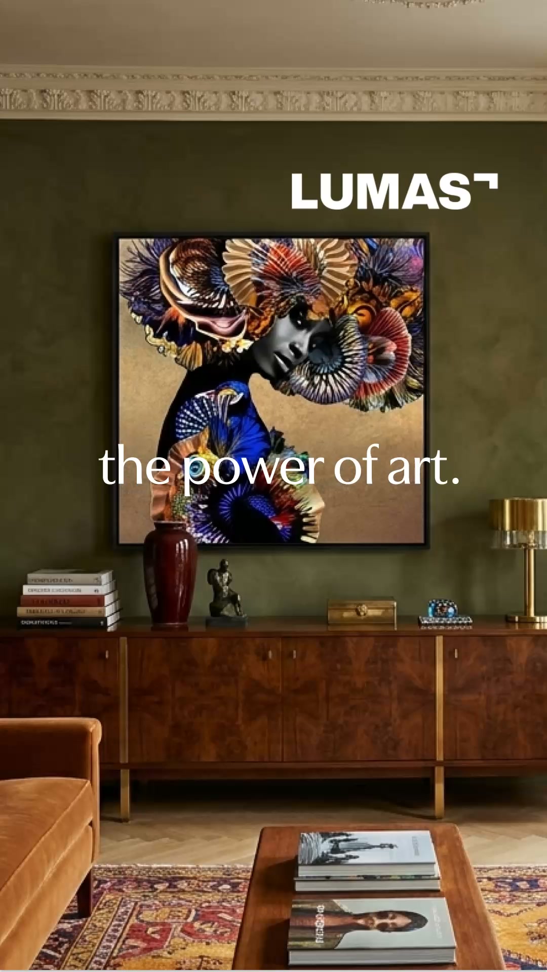 LUMAS Facebook ad: Discover Art that speaks to you