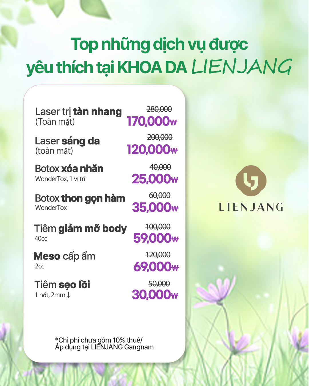 Khoa da Lienjang Facebook ad: ƯU ĐÃI THÁNG 3