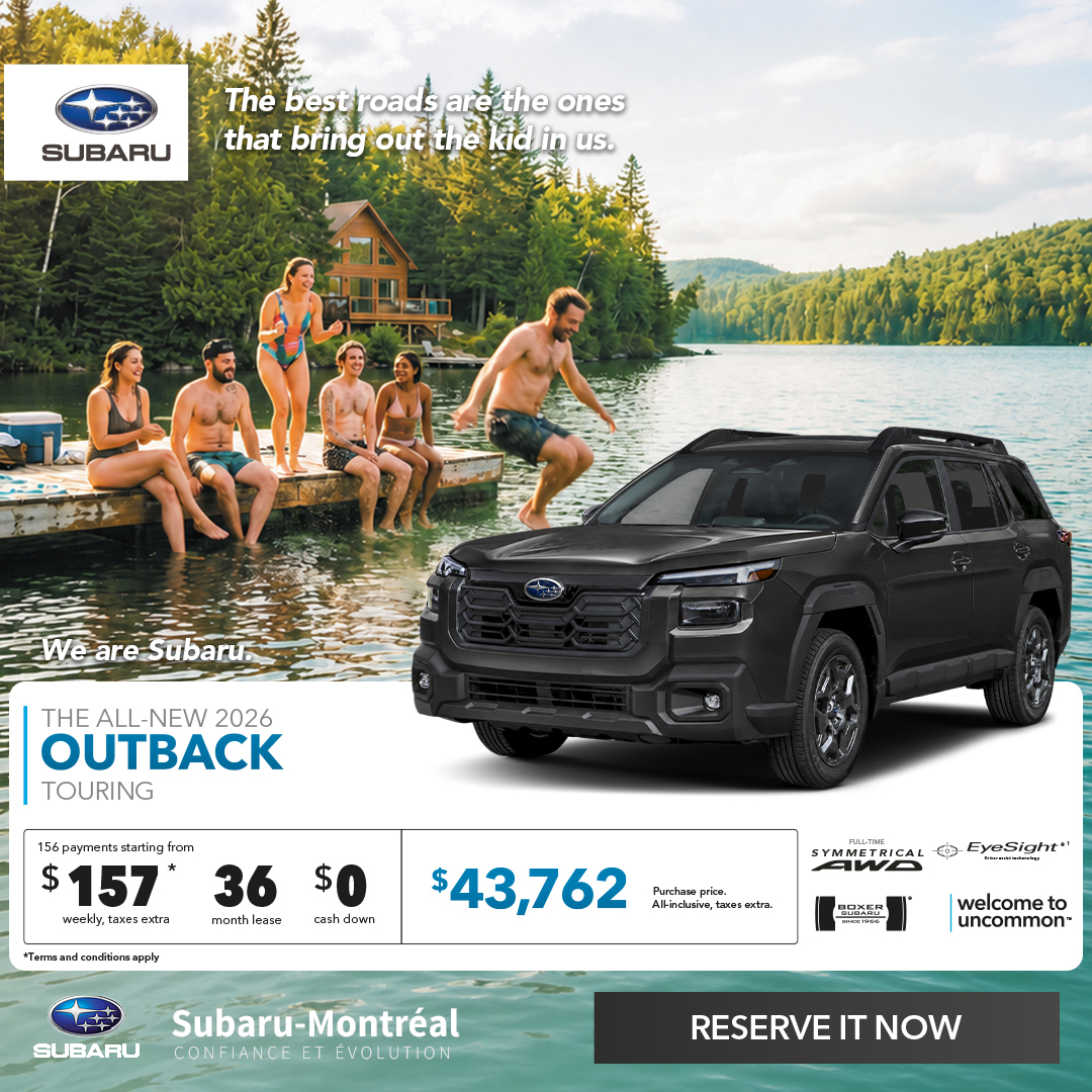 Subaru-Montreal Facebook ad: Reserve it now