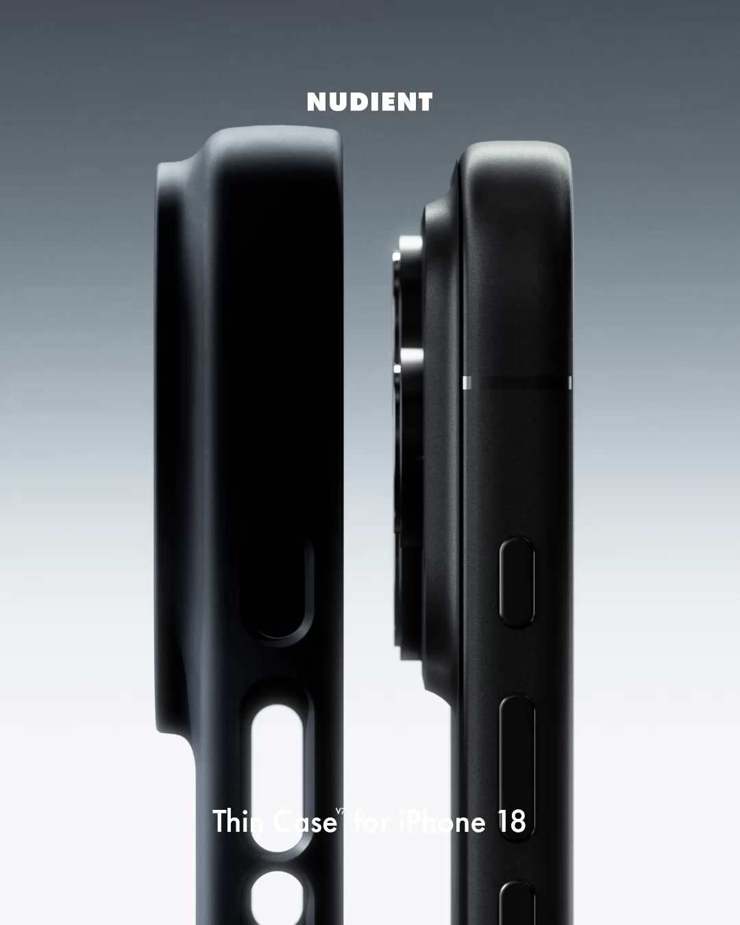 Nudient Facebook ad: iPhone 18 cases, available now