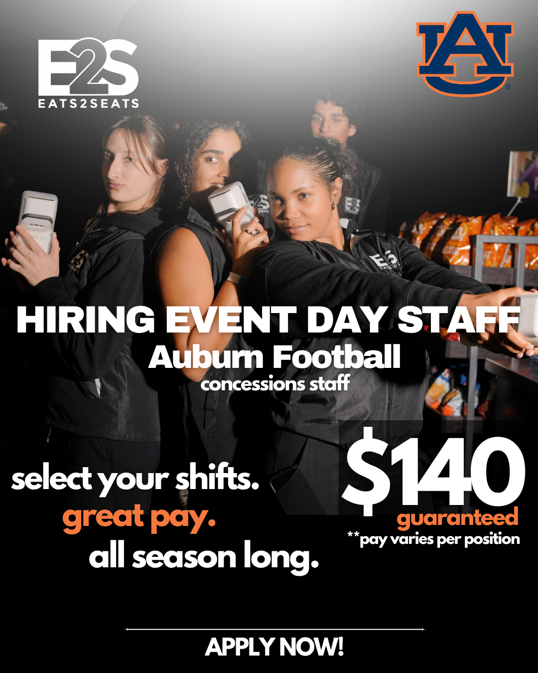 Eats2Seats Facebook ad: Join our Team Now!