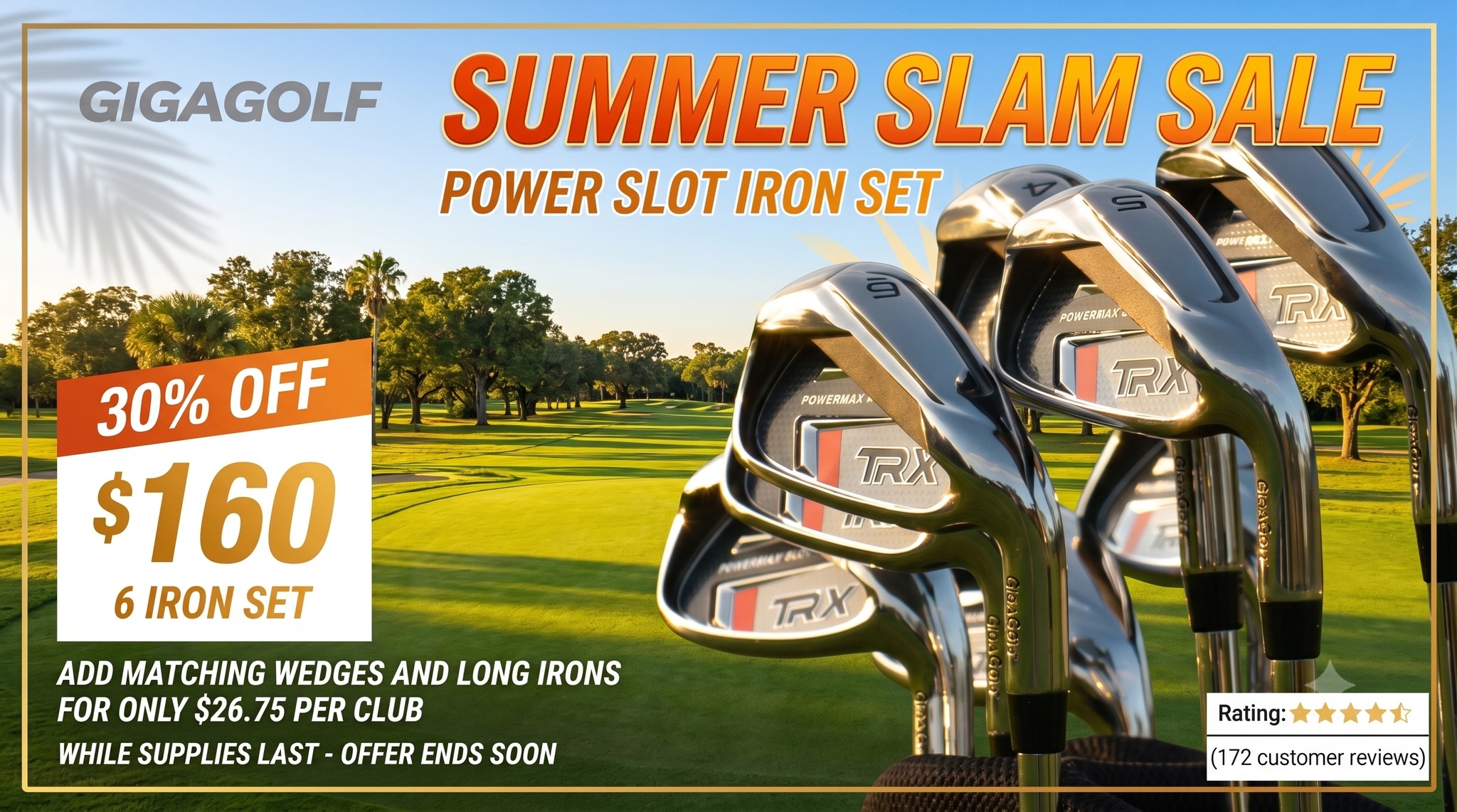 GigaGolf Facebook ad: GigaGolf Custom Golf Clubs