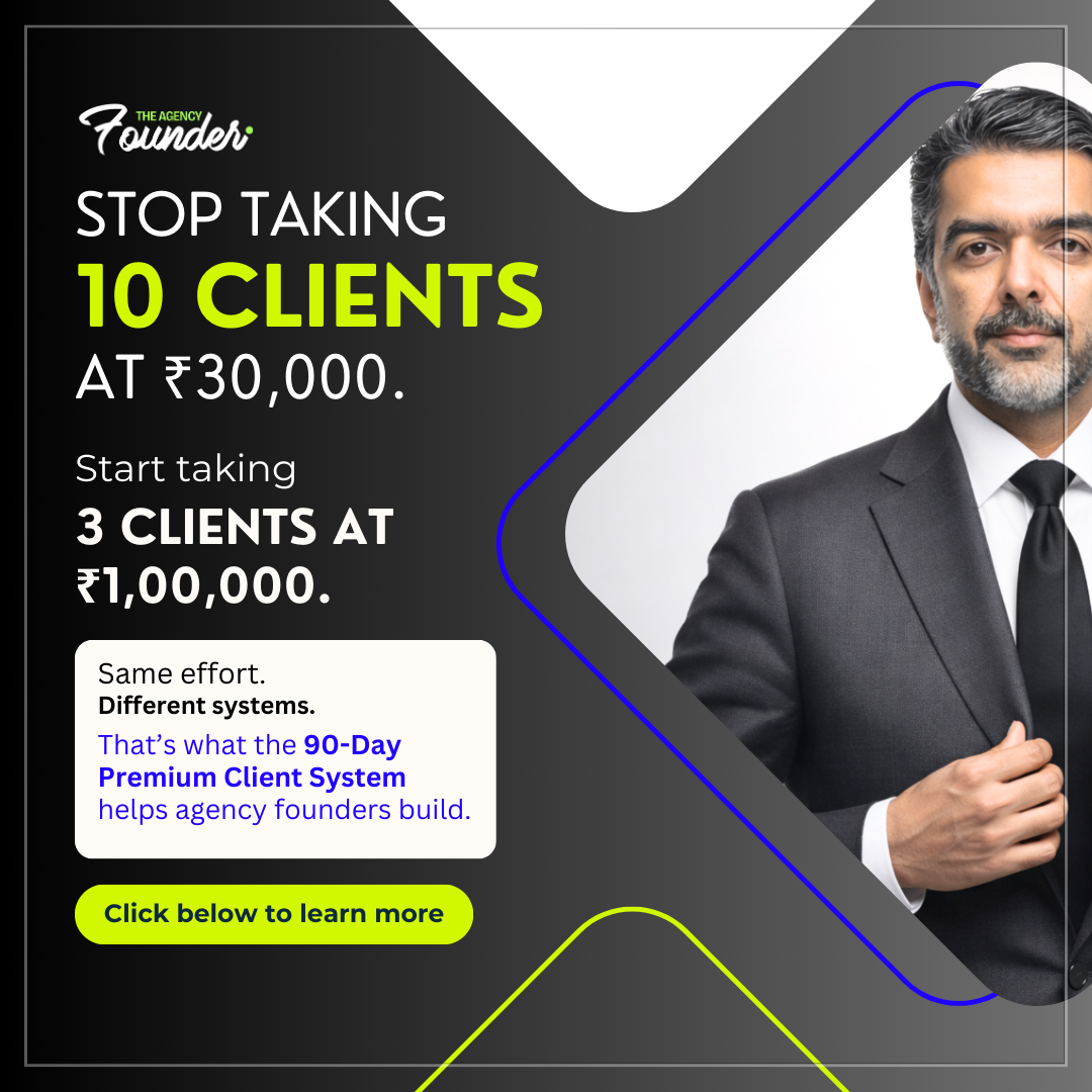 Theagencyfounder Facebook ad: Fix Your Agency in 90 Days
