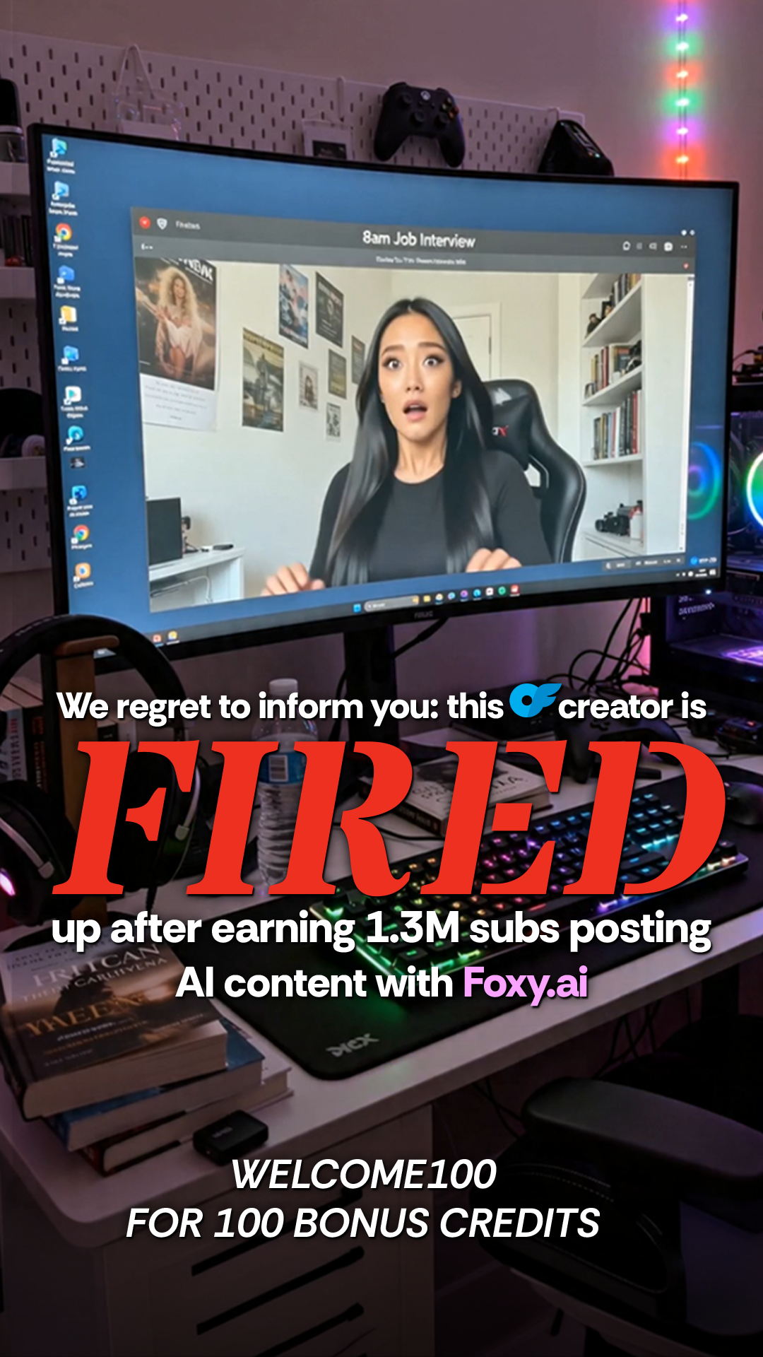 Foxy.ai Facebook ad