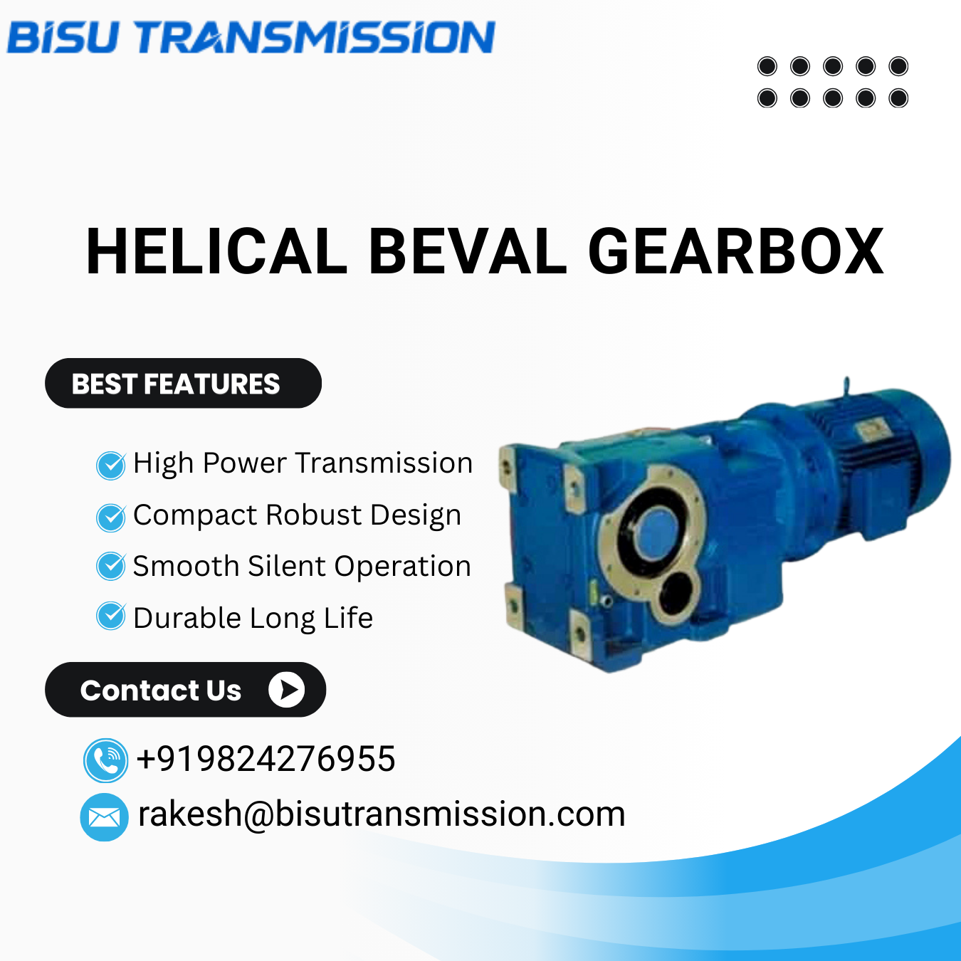 Bisu Transmission Facebook ad: Power Your Machines with Precision!