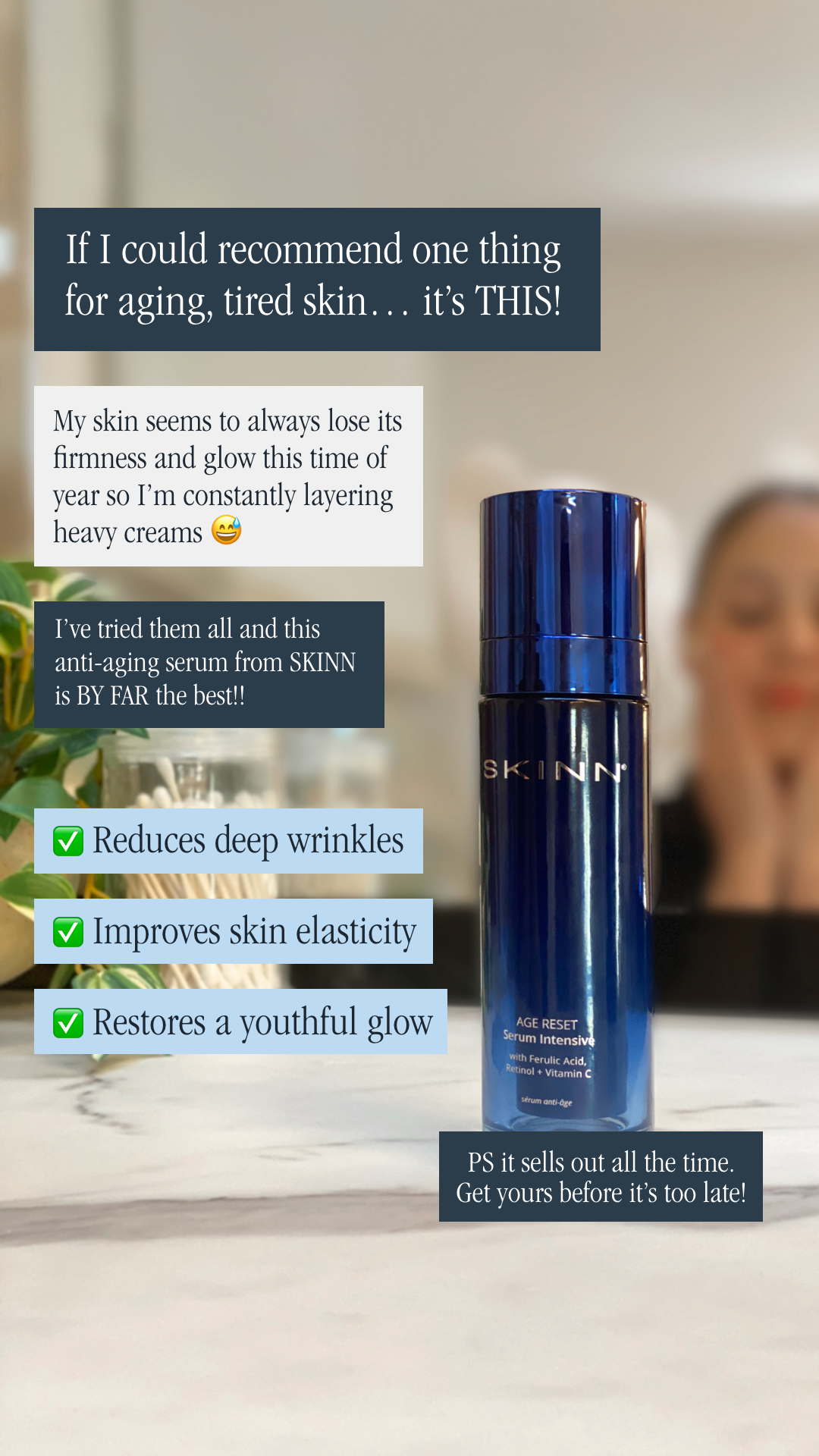 SKINN Cosmetics Facebook ad