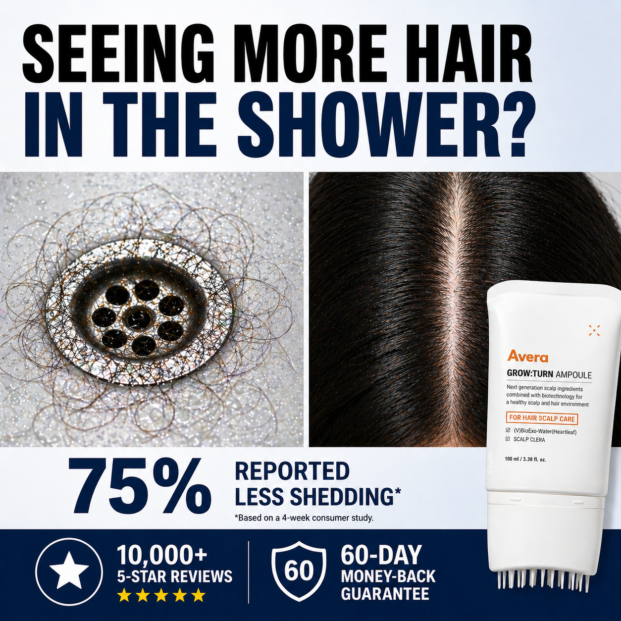 Avera Facebook ad: Korea's #1 Hair Growth Serum