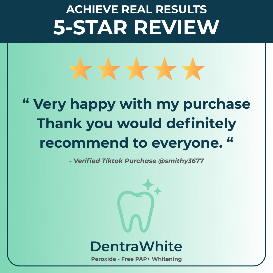 DentraWhite Facebook ad: Recommended by Customers