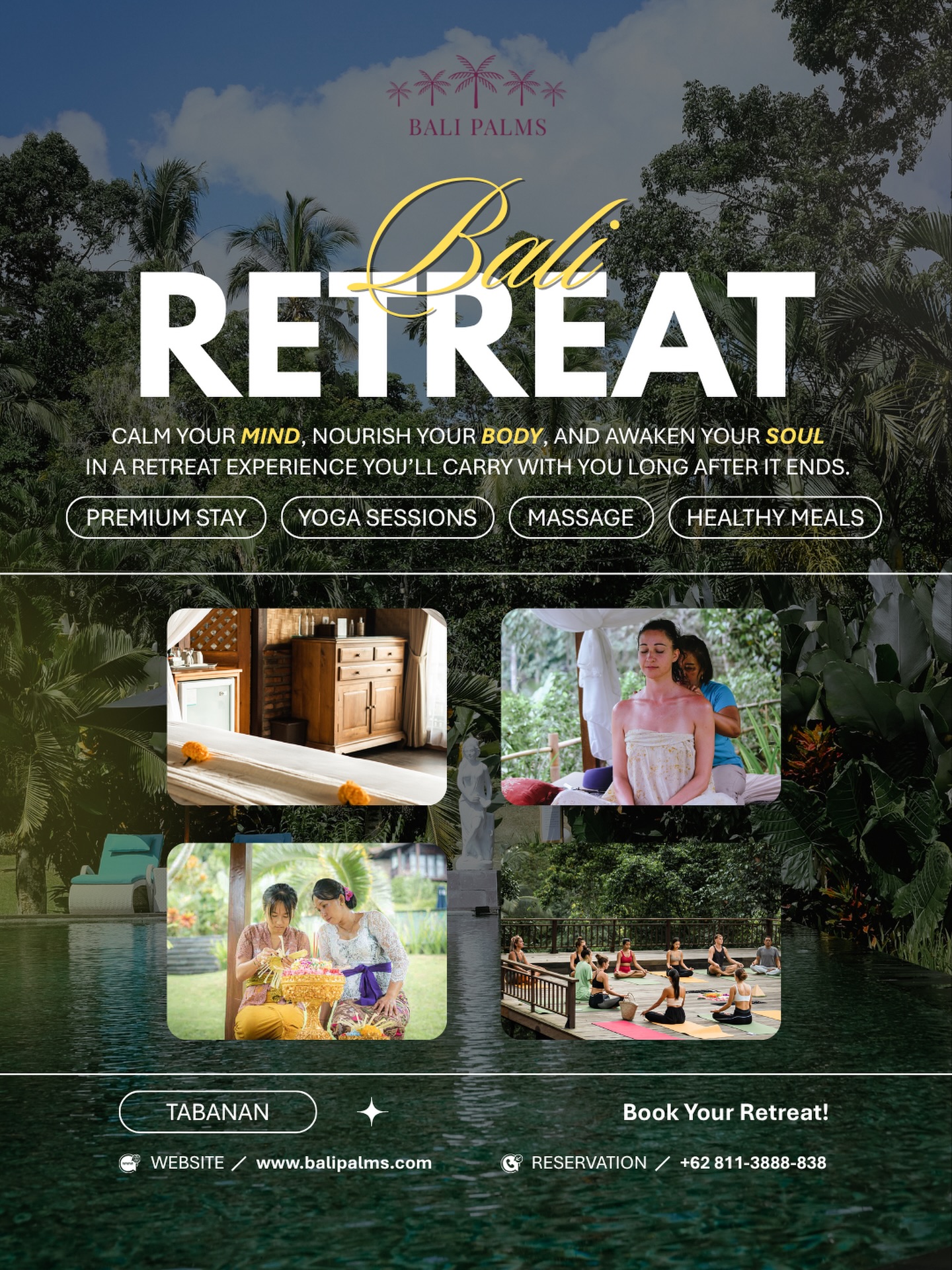 Bali Palms Facebook ad: Bali Palms - The Jungle Villa Escape