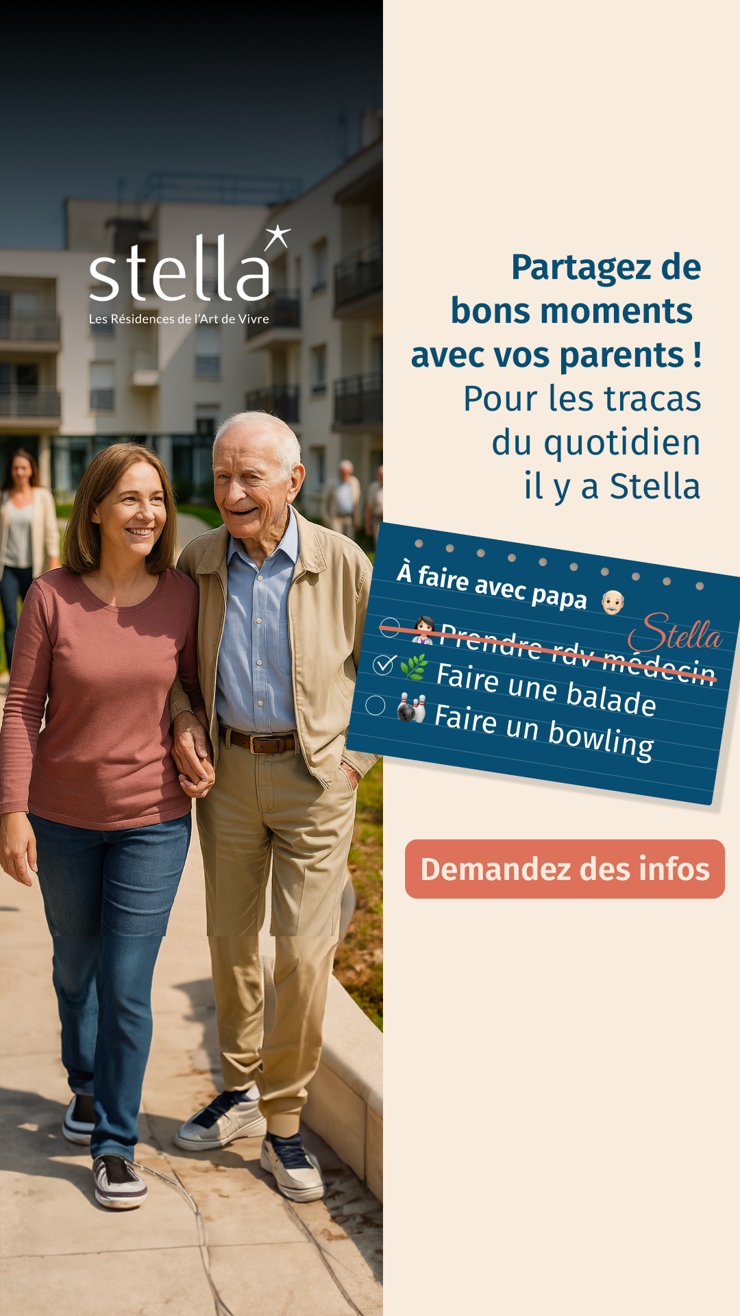 Stella Résidences Seniors Facebook ad