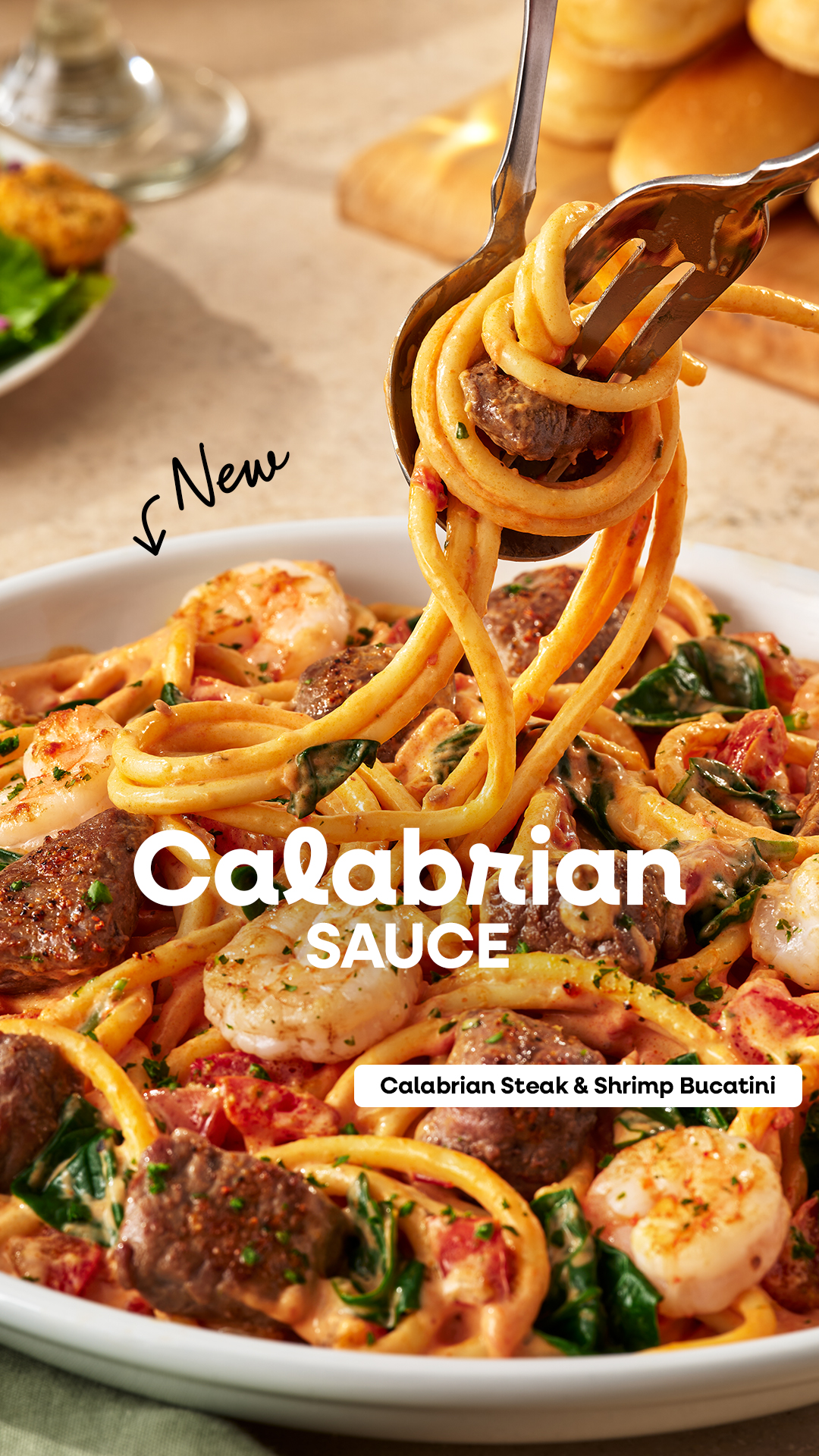 Olive Garden Facebook ad: We’ve got sauces for days.
