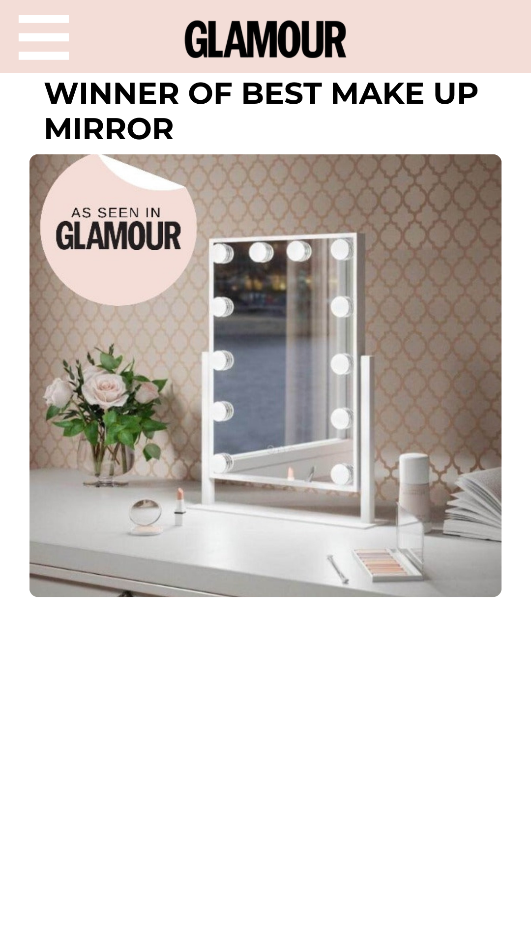 Hollywood Mirrors Facebook ad