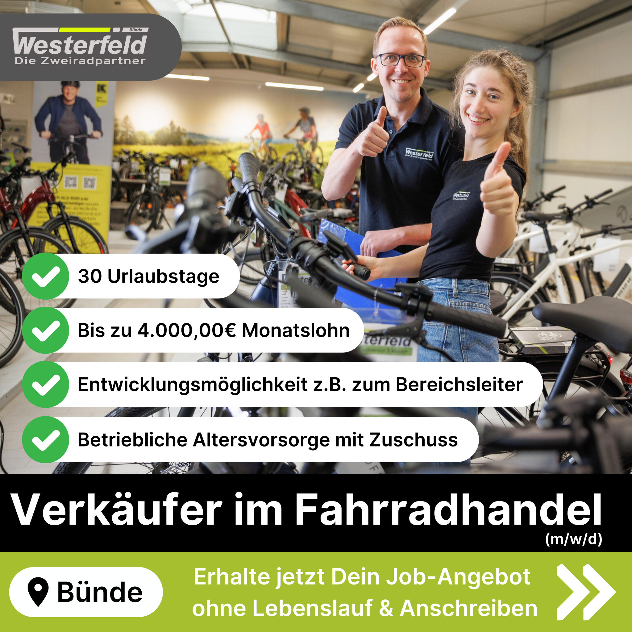Candidate Flow Vertriebler Jobs Facebook ad: Du möchtest ein unwiderstehliches Job-Angebot?