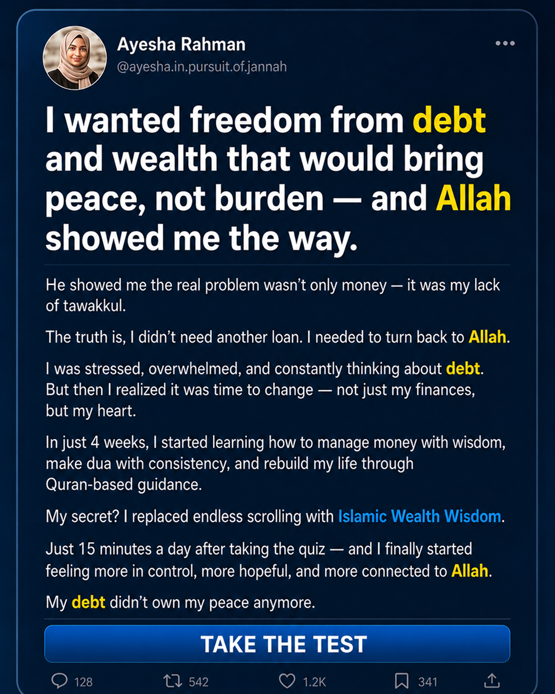 Imam Advice Daily Facebook ad