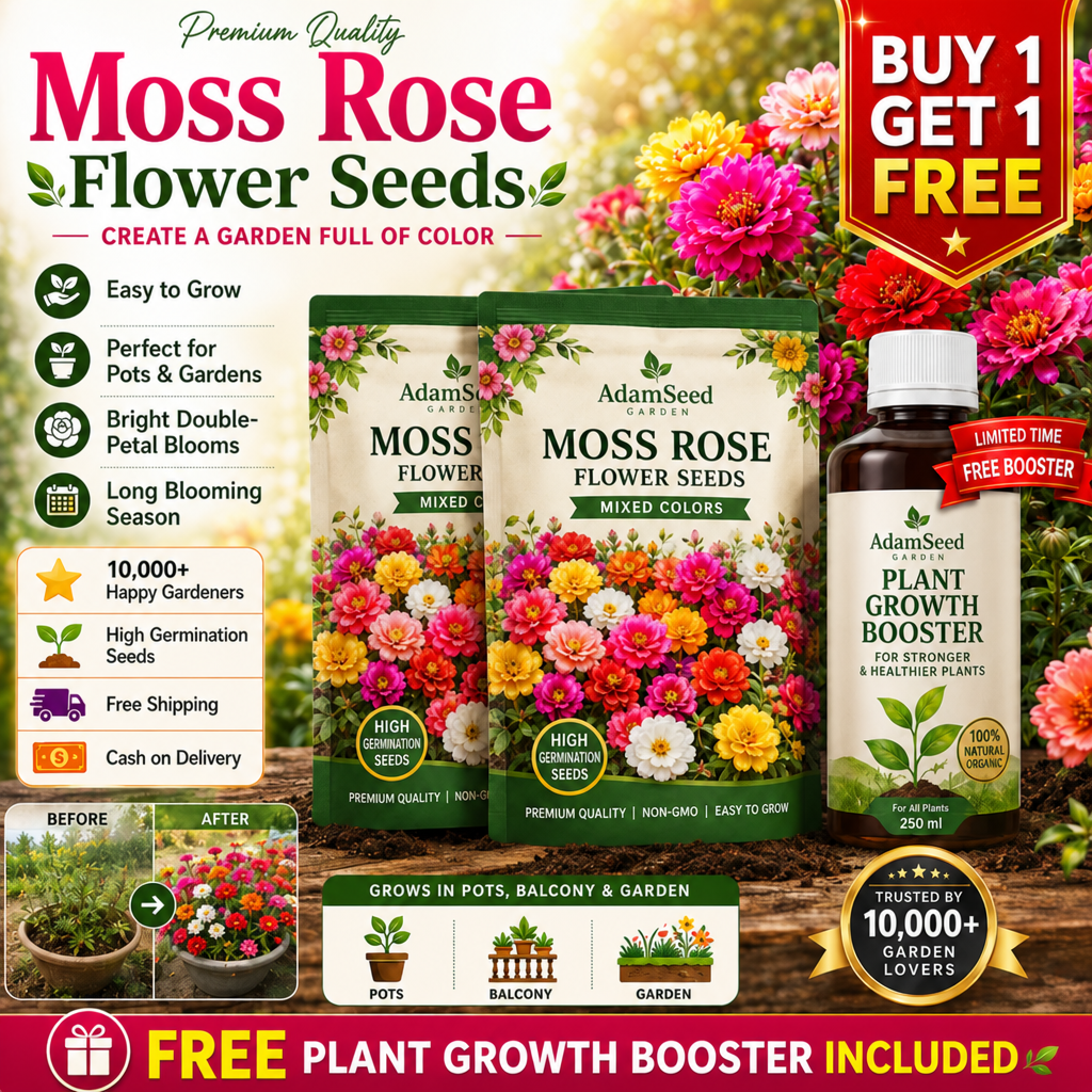 AdamSeed.com Facebook ad: Double Moss Rose-Immortal Flower